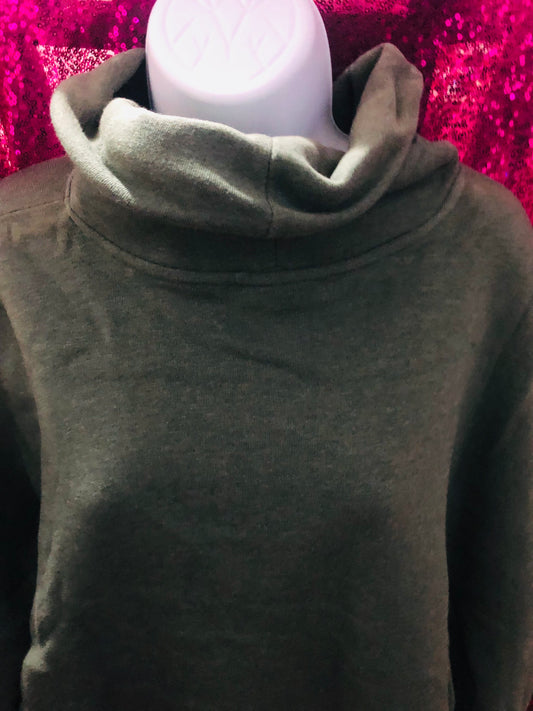 Green sweat shirt turtle neck women’s size x large